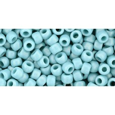 Круглый бисер ТОХО 6/0 HYBRID Sueded Gold Opaque Turquoise (Y627) - 250гр