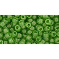 Круглый бисер ТОХО 6/0 HYBRID Sueded Gold Transparent Peridot (Y629) - 250гр