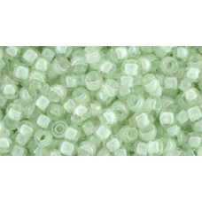 Круглый бисер ТОХО 8/0 Inside-Color Crystal/Mint-Lined (1065) - 250гр