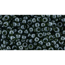 Японский круглый бисер TOHO Beads 8/0 Transparent-Lustered Olivine (119)