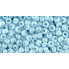 Круглый бисер ТОХО 8/0 Opaque-Lustered Pale Blue (124) - 250гр