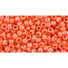 Круглый бисер ТОХО 8/0 Opaque-Lustered Pumpkin (129) - 250гр