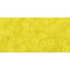 Японский круглый бисер TOHO Beads 8/0 Transparent-Frosted Lemon (12F)