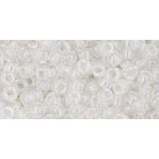 Круглый бисер ТОХО 8/0 Transparent-Rainbow Crystal (161) - 250гр