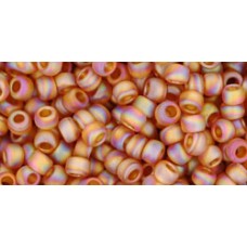 Круглый бисер ТОХО 8/0 Transparent-Rainbow-Frosted Dk Topaz (162CF) - 250гр