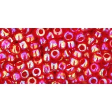 Круглый бисер ТОХО 8/0 Transparent-Rainbow Siam Ruby (165B) - 250гр