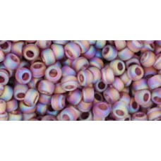 Круглый бисер ТОХО 8/0 Transparent-Rainbow-Frosted Med Amethyst (166BF) - 250гр