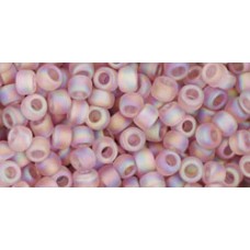Круглый бисер ТОХО 8/0 Transparent-Rainbow-Frosted Lt Amethyst (166F) - 250гр