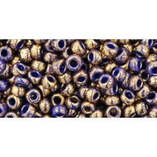 Круглый бисер ТОХО 8/0 Gilded Marble Blue (1701) - 250гр