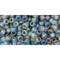 Круглый бисер ТОХО 8/0 Transparent-Rainbow-Frosted Gray (176BF) - 250гр