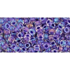 Круглый бисер ТОХО 8/0 Inside-Color Rainbow Crystal/Tanzanite-Lined (181) - 250гр