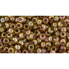 Круглый бисер ТОХО 8/0 Inside-Color Rainbow Topaz/Lavender-Lined (1849) - 250гр