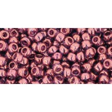 Круглый бисер ТОХО 8/0 Gold-Lustered Amethyst (201) - 250гр