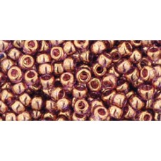 Круглый бисер ТОХО 8/0 Gold-Lustered Lt Amethyst (203) - 250гр