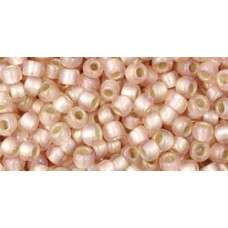 Круглый бисер ТОХО 8/0 Silver-Lined Rainbow Frosted Rosaline (2031F) - 250гр