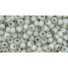 Японский круглый бисер TOHO Beads 8/0 Silver-Lined Milky Cloud OS (2101)