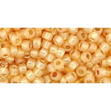 Круглый бисер ТОХО 8/0 Silver-Lined Milky Lt Topaz (2110) - 250гр
