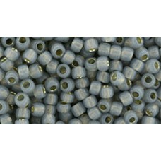 Круглый бисер ТОХО 8/0 Silver-Lined Milky Gray (2115) - 250гр