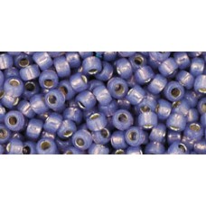 Круглый бисер ТОХО 8/0 Silver-Lined Milky Lavender (2124) - 250гр