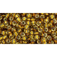 Круглый бисер ТОХО 8/0 Silver-Lined Sasparilla (2152S) - 250гр