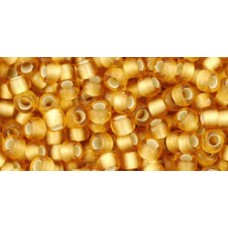 Круглый бисер ТОХО 8/0 Silver-Lined Frosted Topaz (22BF) - 250гр