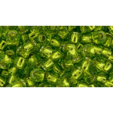 Круглый бисер ТОХО 8/0 Silver-Lined Lime Green (24) - 250гр