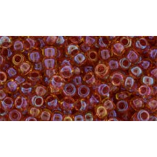 Круглый бисер ТОХО 8/0 Inside-Color Rainbow Lt Topaz/Mauve-Lined (241) - 250гр