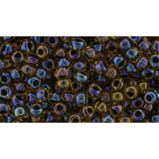 Круглый бисер ТОХО 8/0 Inside-Color Rainbow Jonquil/Jet-Lined (245) - 250гр