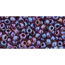 Круглый бисер ТОХО 8/0 Inside-Color Luster Lt Amethyst/Jet-Lined (251) - 250гр