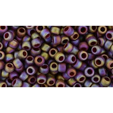 Круглый бисер ТОХО 8/0 Semi Glazed Rainbow - Dk Red (2639F) - 250гр