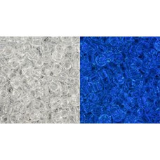 Круглый бисер ТОХО 8/0 Glow In The Dark - Crystal/Glow Blue (2701) - 250гр