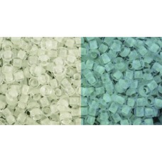 Круглый бисер ТОХО 8/0 Glow In The Dark - Yellow Crystal/Bright Green (2710) - 250гр