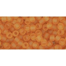 Круглый бисер ТОХО 8/0 Transparent-Frosted Dk Topaz (2CF) - 250гр