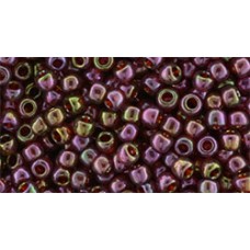 Круглый бисер ТОХО 8/0 Gold-Lustered Wild Berry (331) - 250гр