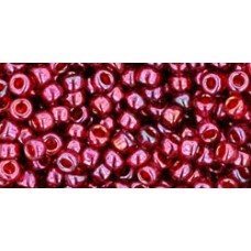 Круглый бисер ТОХО 8/0 Gold-Lustered Raspberry (332) - 250гр