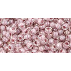 Японский круглый бисер TOHO Beads 8/0 Inside-Color Crystal/Lavender-Lined (353)