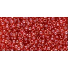 Круглый бисер ТОХО 8/0 Inside-Color Lt Topaz/Pomegranate-Lined (365) - 250гр