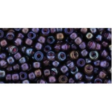 Круглый бисер ТОХО 8/0 Inside-Color Amethyst/Pink-Lined (382) - 250гр