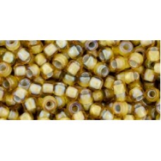 Круглый бисер ТОХО 8/0 Inside-Color Topaz/Gray-Lined (389) - 250гр