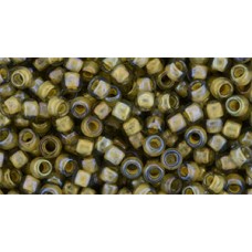 Японский круглый бисер TOHO Beads 8/0 Inside-Color Topaz/Sunflower-Lined (390)