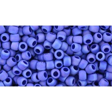 Японский круглый бисер TOHO Beads 8/0 Opaque-Rainbow-Frosted Navy Blue (408F)