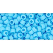 Круглый бисер ТОХО 8/0 Opaque-Frosted Blue Turquoise (43F) - 250гр