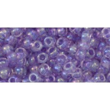 Круглый бисер ТОХО 8/0 Transparent-Rainbow Foxglove (477D) - 250гр