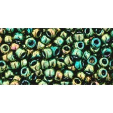 Круглый бисер ТОХО 8/0 Higher-Metallic Iris - Green (507) - 250гр
