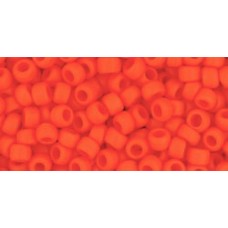 Круглый бисер ТОХО 8/0 Opaque-Frosted Pumpkin (50AF) - 250гр