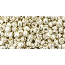 Японский круглый бисер TOHO Beads 8/0 Galvanized Aluminum (558)