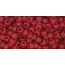 Круглый бисер ТОХО 8/0 Transparent-Frosted Siam Ruby (5BF) - 250гр