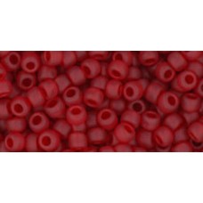 Круглый бисер ТОХО 8/0 Transparent-Frosted Ruby (5CF) - 250гр