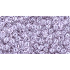 Круглый бисер ТОХО 8/0 Transparent Gold Luster Lt Lavender (632) - 250гр