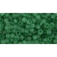 Круглый бисер ТОХО 8/0 Transparent-Frosted Dk Peridot (72F) - 250гр